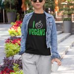 I love vegans unisex tshirt by wayward wayz