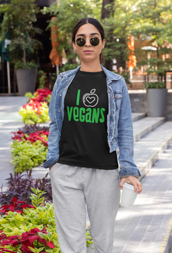 I love vegans unisex tshirt by wayward wayz