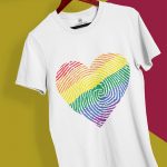 fingerprints on the heart tshirt white