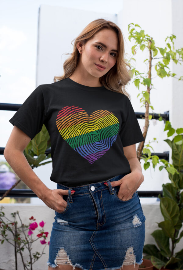 fingerprints on the heart unisex tshirt by wayward wayz