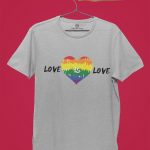 love is love tshirt grey