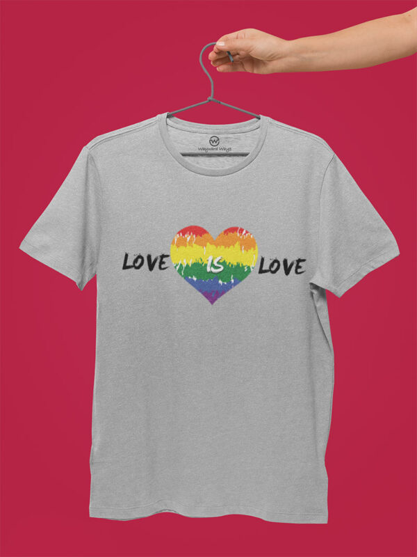 love is love tshirt grey