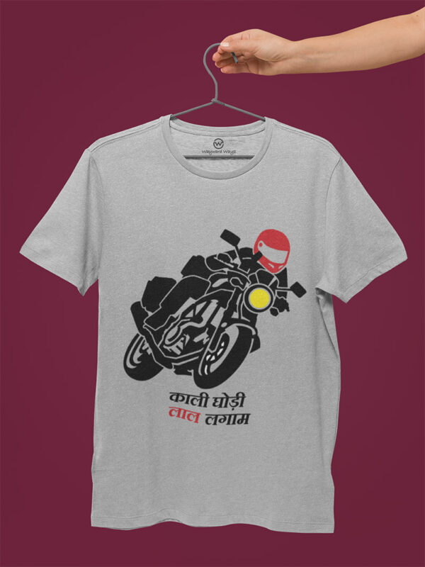 Kaali Ghodi Laal Lagam Grey Tshirt