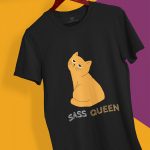 sass queen black tshirt
