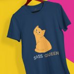 sass queen navy blue tshirt