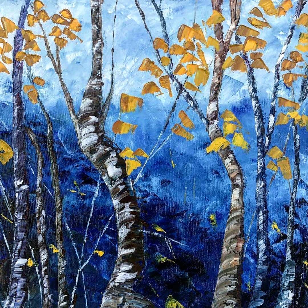 Art - Cold. Colors. And the painting Art - Cold. Colors. And the painting